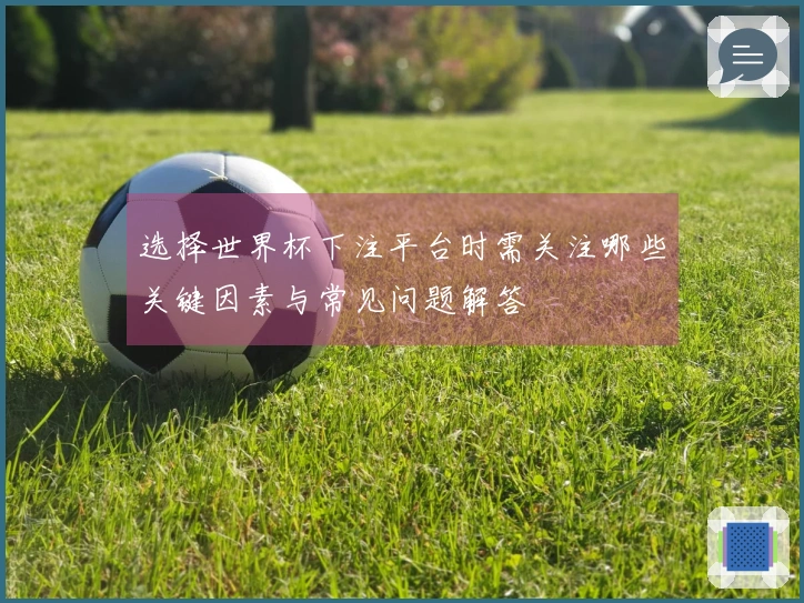 选择世界杯下注平台时需关注哪些关键因素与常见问题解答